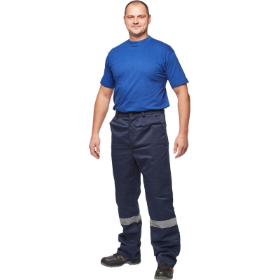 Брюки муж. л16 с СОП син/вас (р.60-62) 182-188