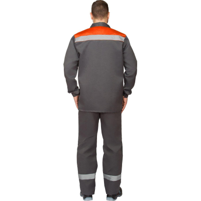 Костюм рабочий летний муж. л16-КБР с СОП сер/оранж (р.60-62) 182-188