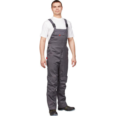 Полукомбинезон рабочий летний муж л10-ПК т-сер/сер 52-54/170-176(серия л)