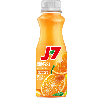 Сок J7 апельсин с мякотью 0.3л ПЭТ 6шт/уп