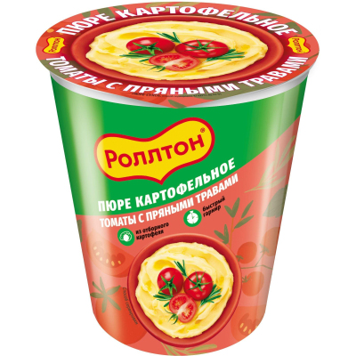 Картофельное пюре Ролтон со вкусом томатов/пряных трав, 55г