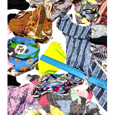 Ветошь цветной лоскут упаковка 10кг./уп