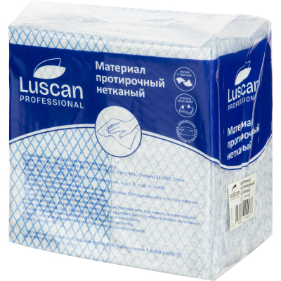 Материал протирочный нетканый Luscan Prof синий 110г 33,5х34,5см 30л/уп