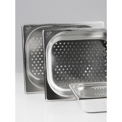 Гастроемкость LUXSTAHL перфорированная нерж.сталь GN 1/1 53х32,5х4см (га65)