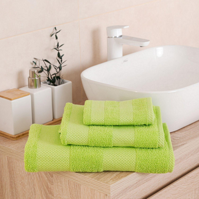 Полотенце махровое гл/кр Конфетти 30х60 зеленый