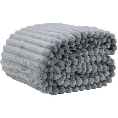 Покрывало 150х200 Happy Family велсофт Волна г/к №51 серый