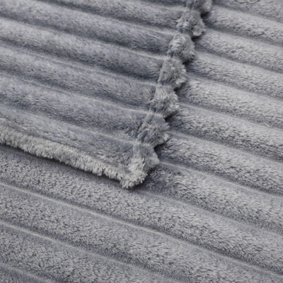 Покрывало 180х220 Happy Family велсофт Волна г/к №51 серый