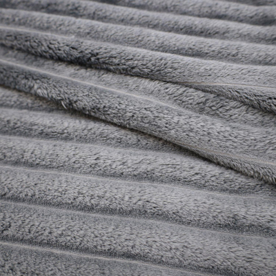 Покрывало 180х220 Happy Family велсофт Волна г/к №51 серый