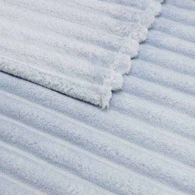 Покрывало 180х220 Happy Family велсофт Волна г/к №57 серебро