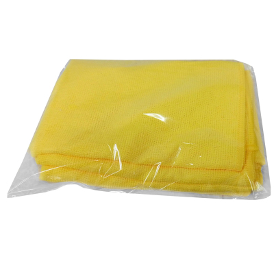 Салфетка хозяйственная микрофибра 220 г/м2 35x35 желтая 5шт/уп