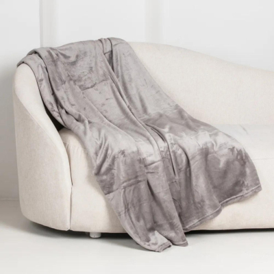 Плед микрофибра Tinta дымчато-серый 140х200 6154302