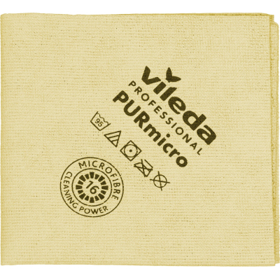 Салфетка хозяйственная ПУРМикро желтая 5 шт/уп