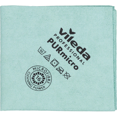 Салфетка хозяйственная ПУРМикро зеленая 5 шт/уп