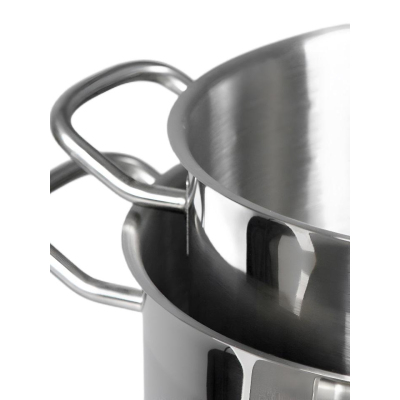 Кастрюля 2л нерж.тройное дно d=190 h=80, ИНДУКЦИЯ, LUXSTAHL, кт58