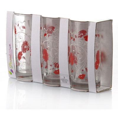 Стакан РЭД СЕРЕНЕЙД 3шт/наб 287 мл