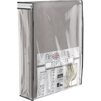 Штора Amore Mio Бархат 6ML T99-05 2,0x2,7 1 шт Бежевый