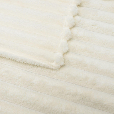 Покрывало 150х200 Happy Family велсофт Волна г/к №81 кремовый