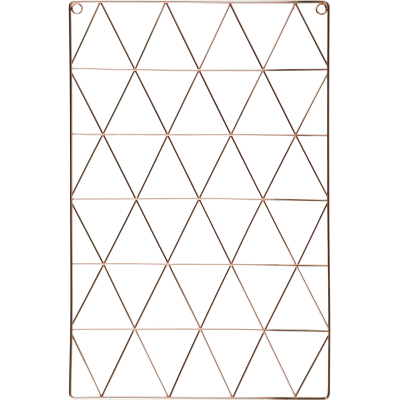 Доска органайзер-решетка Attache 36x55см розовое золото, 3 зажима в наб