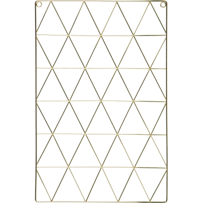 Доска органайзер-решетка Attache 36x55см золотистая, 3 зажима в наб