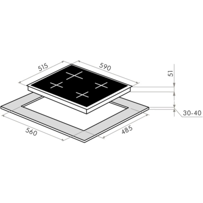 Варочная панель газовая MAUNFELD EGHG.64.63CBG/G