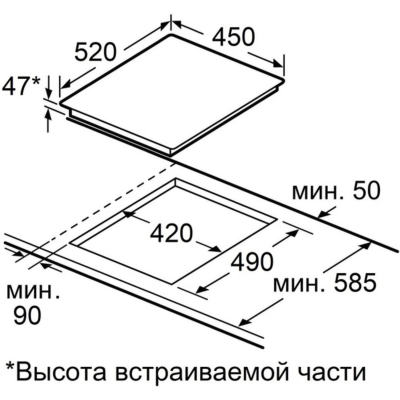 Варочная панель электрическая MAUNFELD CVCE453SDBK