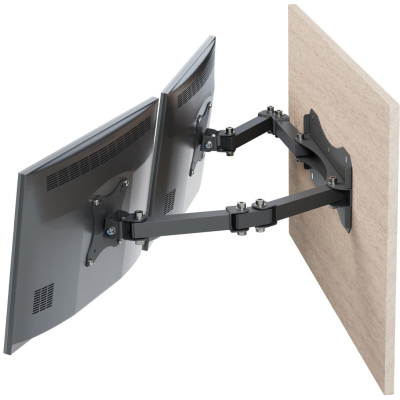 Кронштейн РЭМО_СНМ для 2 мониторов 'К-512' настен наклонно-поворотн черный