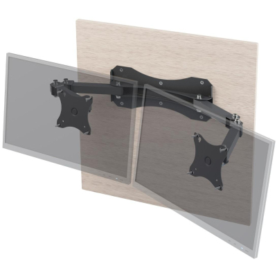 Кронштейн РЭМО_СНМ для 2 мониторов 'К-512' настен наклонно-поворотн черный