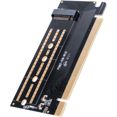 Контроллер M.2 NVMe - PCI-E 3.0 X16 Orico PSM2-X16, черный (ORICO-PSM2-X16)