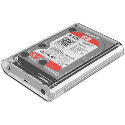 Корпус для HDD/SSD Orico 3.5, USB3.1/Type-C прозрачный (ORICO-3139C3-CR)
