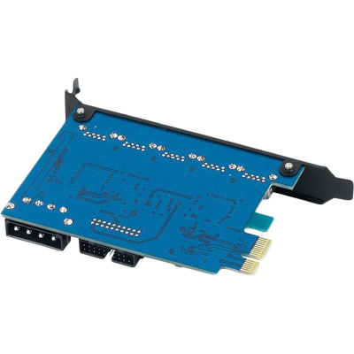 Контроллер PCI-E Orico на 5xUSB-A 3.0 PVU3-5O2I, черный (ORICO-PVU3-5O2I)