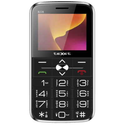Мобильный телефон teXet TM-B228 черный