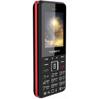 Мобильный телефон teXet TM-D215 черный-красный