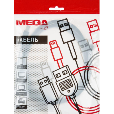 Кабель ProMega USB 2.0 AM/BM, 3м, чер (OAVDC002)
