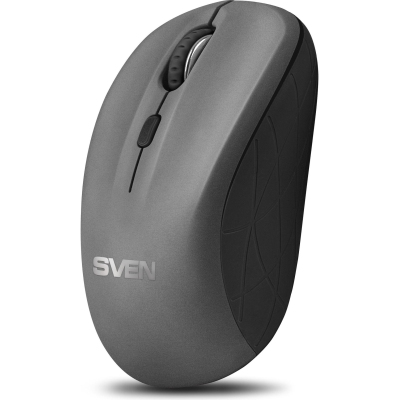 Мышь компьютерная SVEN RX-230W WLS серая, 3+1кл/800-1600DPI (SV-017828)