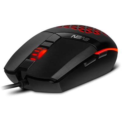Мышь компьютерная SVEN RX-G735 USB, 5+1кл., 1200-4000DPI, RGB (SV-021467)
