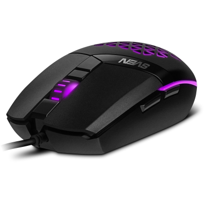 Мышь компьютерная SVEN RX-G735 USB, 5+1кл., 1200-4000DPI, RGB (SV-021467)