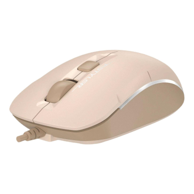 Мышь компьютерная A4Tech Fstyler FM26S бежевый/коричн 1600dpi silent/4but