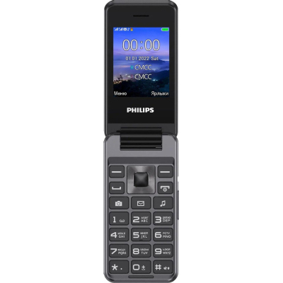 Мобильный телефон Philips Xenium E2601 темно-серый 2Sim 2.4 TFT 240x320