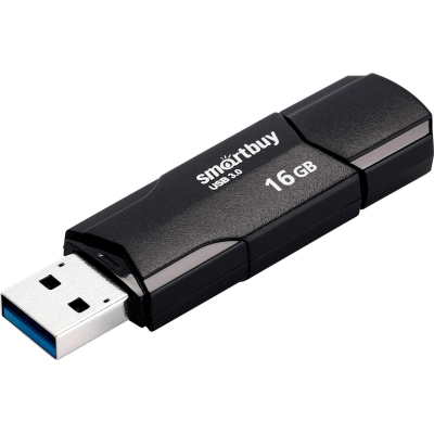 Флеш-память Smartbuy UFD 3.0/3.1 16GB CLUE Black (SB16GBCLU-K3)