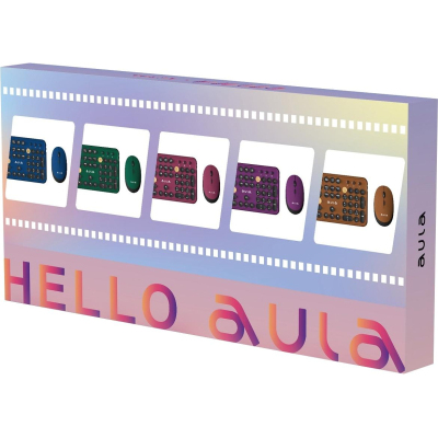 Набор клавиатура+мышь AULA AC306 Royal Blue-Black, беспроводной