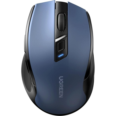 Мышь компьютерная UGREEN MU006 (25753),беспров/4000DPI/Silence/2.4,синий