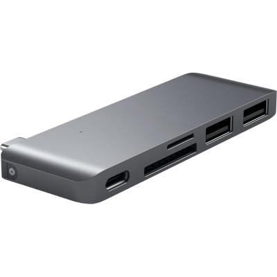 Разветвитель USB Хаб USB Satechi Type-C USB 3.0, (USB Хаб),серый космос