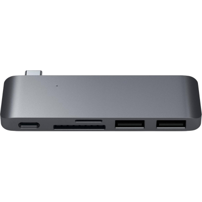 Разветвитель USB Хаб USB Satechi Type-C USB 3.0, (USB Хаб),серый космос