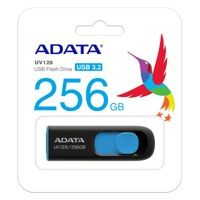 Флеш-память A-DATA UV128, 256GB, AUV128-256G-RBE