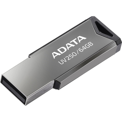 Флеш-память ADATA 64GB AUV250-64G-RBK SILVER