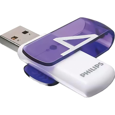 Флеш-память PHILIPS VIVID2.0 4GB, USB 2.0