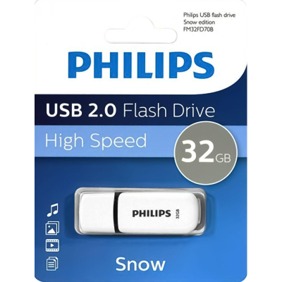 Флеш-память PHILIPS SNOW2.0 32GB, USB 2.0