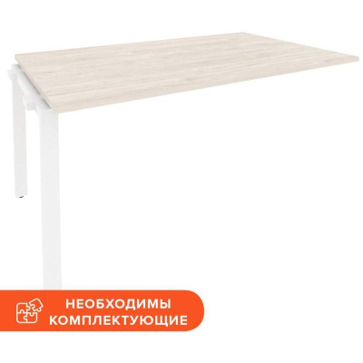 Элемент стола ONIX-П переговорный П м/к O.MP-NPRG-4 денвер св./белый