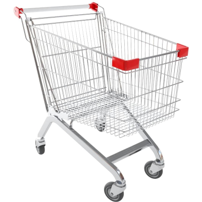 Тележка покупательская SM_ А 60 БДСПОП красный пластик