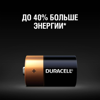 Батарейки Duracell Basic C (2 штуки в упаковке)